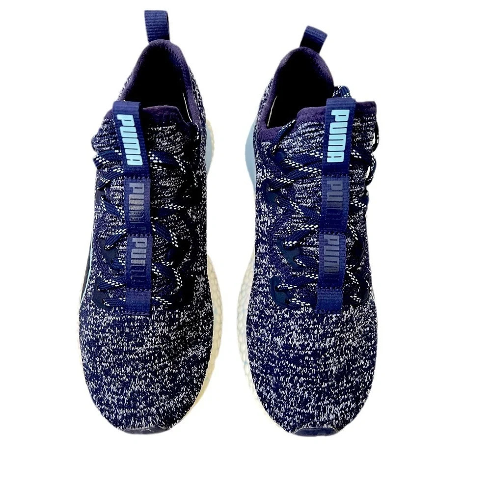 Puma HYBRID Fuego Knit Women's Running Shoes. Size 7 color blue. New in box.